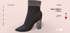 Shoes 3D in three.js