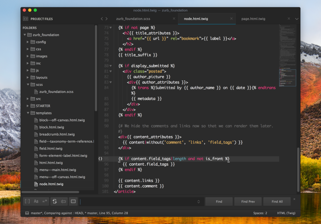 Gravity Sublime Text Theme