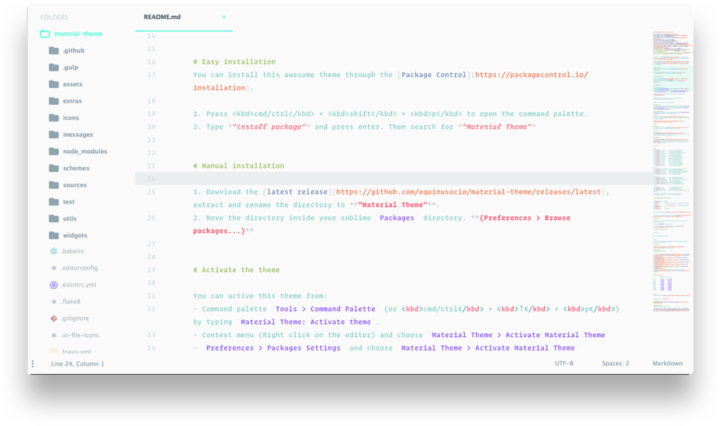 Material Sublime Text Theme